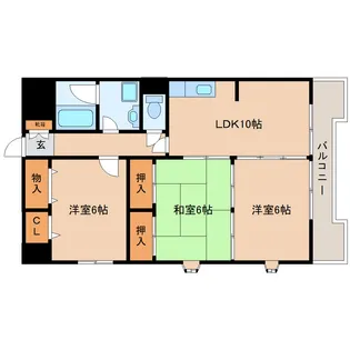 メゾンエトワール柏木【3階】の間取り