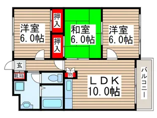 フィルドマンション【2階】の間取り