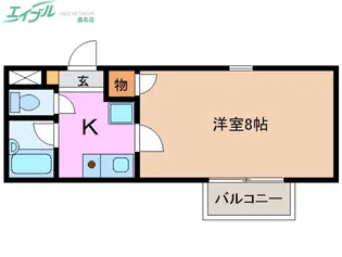 プロミネント川越富洲原【2階】の間取り