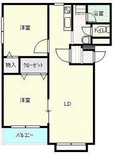 セレッソ福沼【1階】の間取り