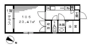 パラシオン3【1階】の間取り