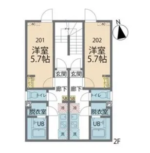 カインドネス八王子上野【2階】の間取り