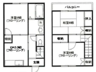 メゾンワタナベ【1階】の間取り