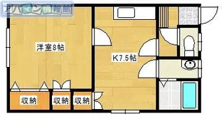 リュエル掘割【2階】の間取り