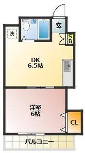 第二若木コーポ【7階】の間取り