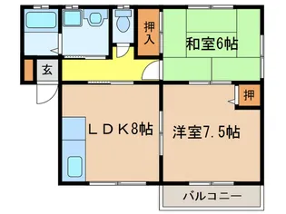 アルシオネ・セタ【1階】の間取り