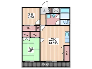 ad.one′s皆賀【2階】の間取り