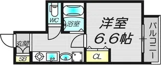 エイペックス天神橋I【9階】の間取り