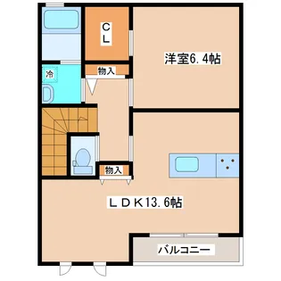 リジェールマレIII【2階】の間取り