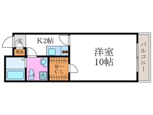 グランコスモ御所【1階】の間取り