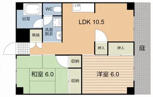 榎園マンション【1階】の間取り