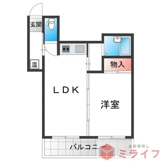 ロイヤル加美北【7階】の間取り