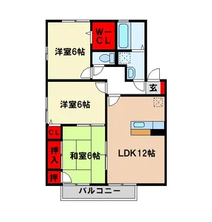 グリーンハイムII【2階】の間取り