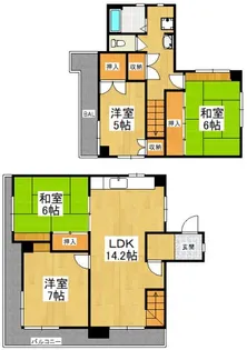 光明台ハイタウン1号棟の間取り