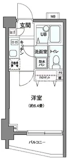 エコロジー都立大学レジデンス【4階】の間取り