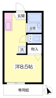 中百舌鳥ハイツ【1階】の間取り