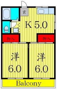 第一コーポ浅岡【3階】の間取り