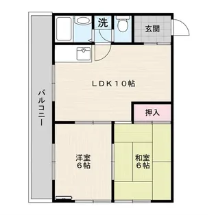 ハイツアサカ【1階】の間取り