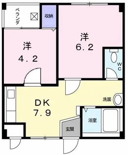 コーポT-151【1階】の間取り