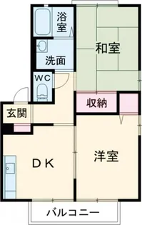 サニーヒルC【1階】の間取り