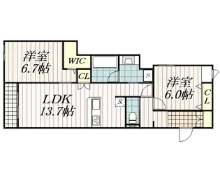 GREENCREST【3階】の間取り