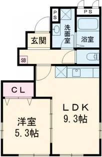アスピリア天理【2階】の間取り
