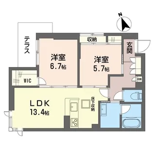 エフボーテ【1階】の間取り