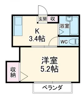 カメリヤハイツ【1階】の間取り