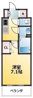 S-RESIDENCE大和田aline【7階】の間取り