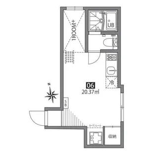東新宿ハウス【1階】の間取り