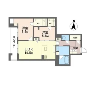 ロゼール【2階】の間取り