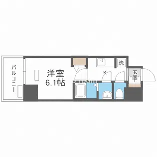 ファステート大阪ドームライズ【5階】の間取り