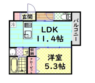 Clashist常磐町【1階】の間取り