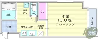 ケーツービル【3階】の間取り
