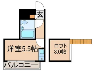 キティン亀有【3階】の間取り