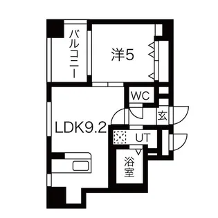 円山シャトー桂和大通館【3階】の間取り