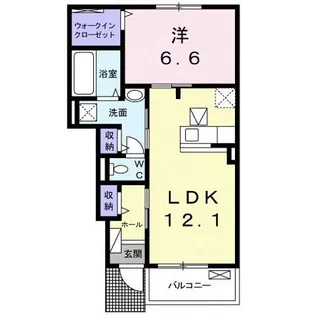 ジュリエ・フォレスト【1階】の間取り