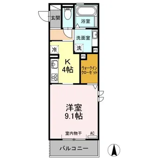 プライム逢妻【3階】の間取り