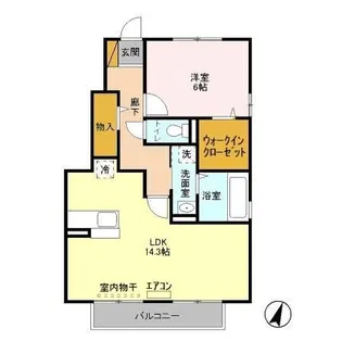 モダンコート A【1階】の間取り