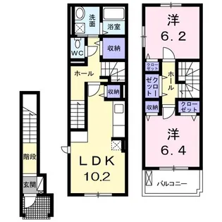 サンリット メゾン【2階】の間取り