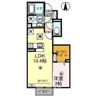 メディオカーサY【1階】の間取り