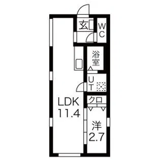SQUARE MINAMISENJU【1階】の間取り
