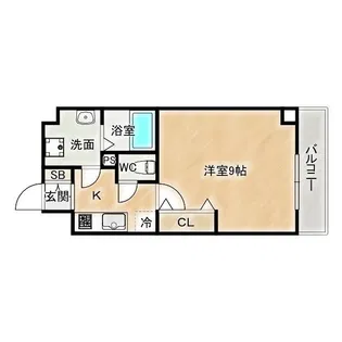 ブリランテ都島【6階】の間取り