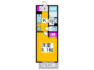 ノイヴェル小路【2階】の間取り