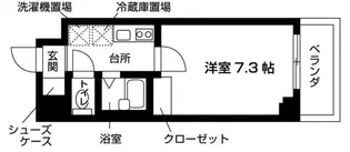 アヴァンセクール町屋【1階】の間取り
