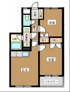 リバーピアカネコ【1階】の間取り