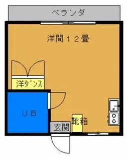 ハッピーライフ・イン【4階】の間取り