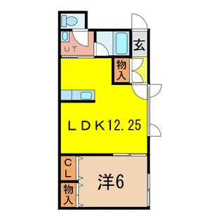 プラーサ美瑛【1階】の間取り