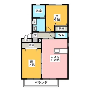 フランベルジュ【1階】の間取り