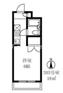 ベルメゾン片岡【2階】の間取り